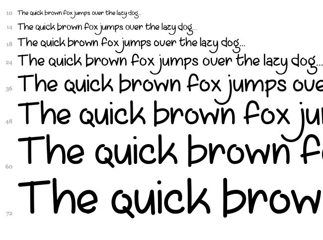 Lazy Spring Day font waterfall